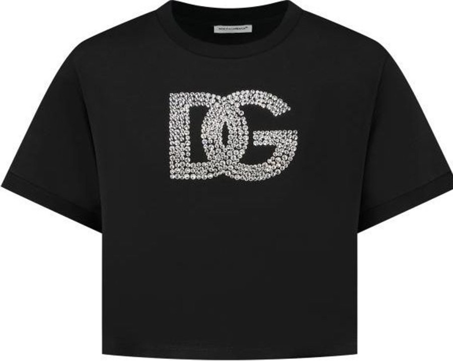 Kids Dolce & Gabbana Tops | Dolce & Gabbana T-Shirt Zwart