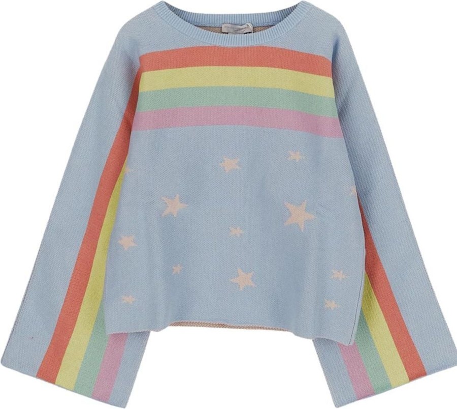 Kids Stella McCartney Truien | Stella Mccartney Cotton Knitwear Blauw