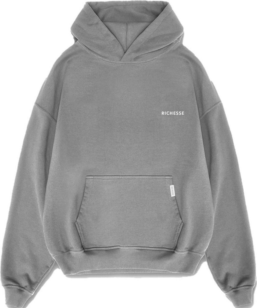 Heren Richesse | Richesse Unforgettable Hoodie Deluxe Grijs Grijs