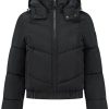 Dames Malelions | Malelions Signature Puffer Jacket - Black Zwart