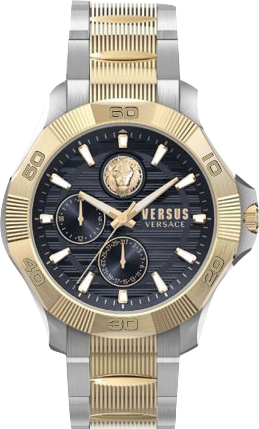 Heren Versace | Versace Vspzt2621 Dtla Herenhorloge Zwart