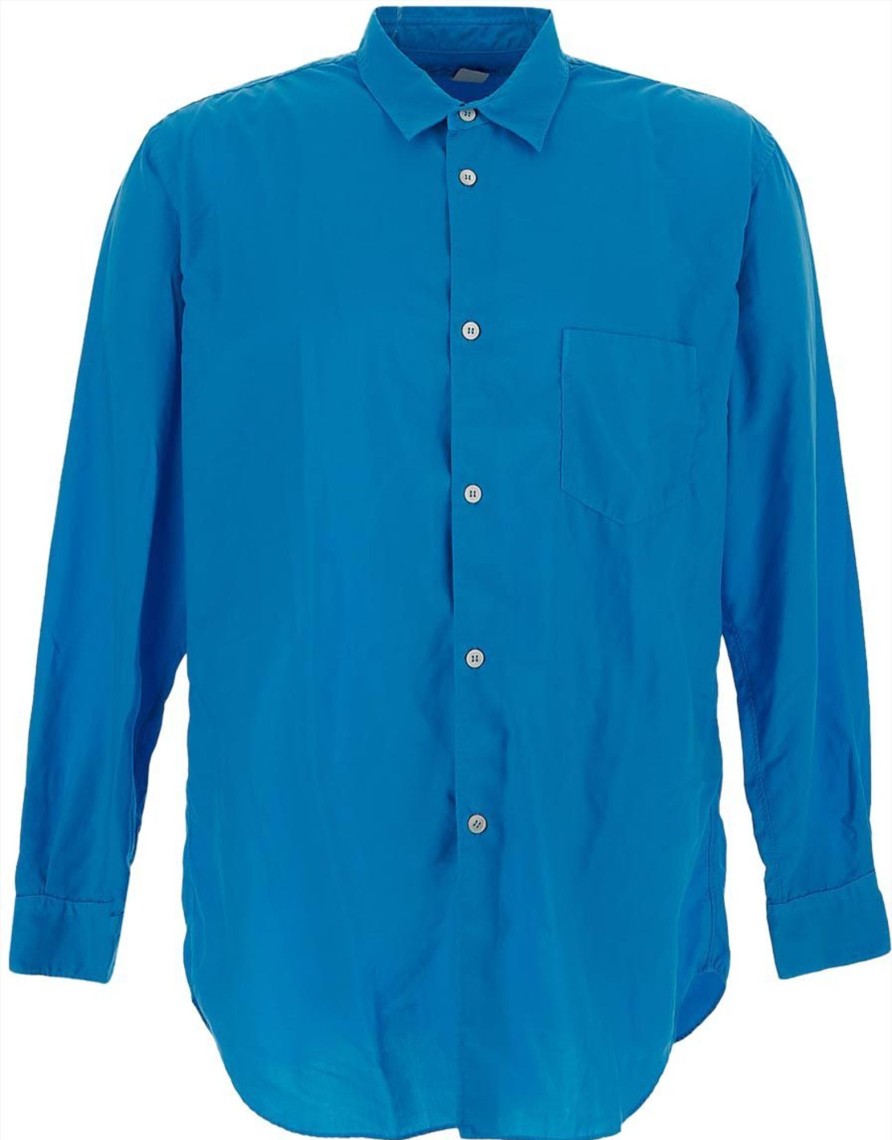 Heren Comme des Garçons | Comme Des Garcons Long Sleeves Shirt Blauw