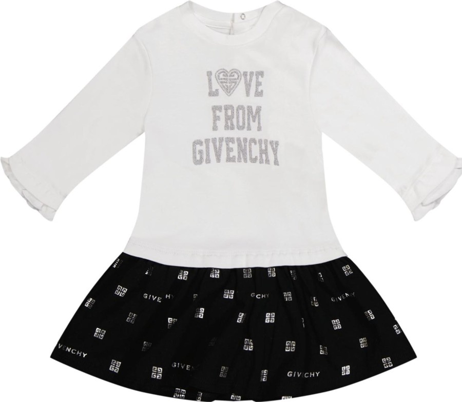 Kids Givenchy Jurken | Givenchy Givenchy Baby Meisjes Jurkje Zwart Zwart