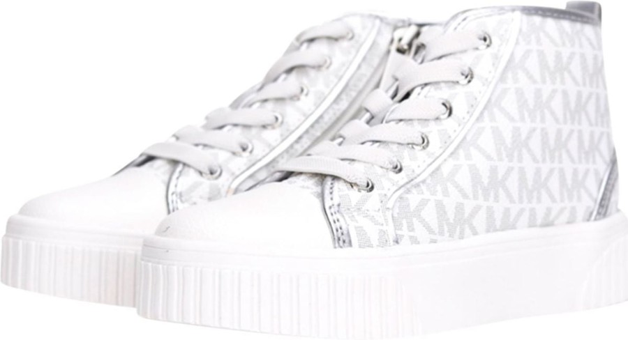 Kids Michael Kors Sneakers | Michael Kors Skate Split Sneaker Wit Wit