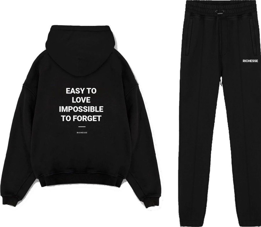 Heren Richesse | Richesse Unforgettable Tracksuit Zwart Zwart