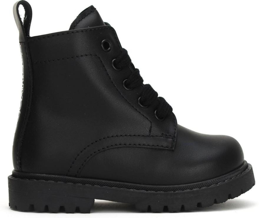 Kids Dsquared2 Schoenen | Dsquared2 Hoge Veterschoen Tdl Zwart Zwart