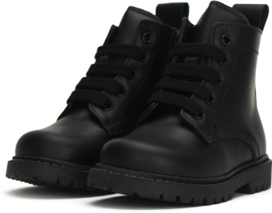 Kids Dsquared2 Schoenen | Dsquared2 Hoge Veterschoen Tdl Zwart Zwart