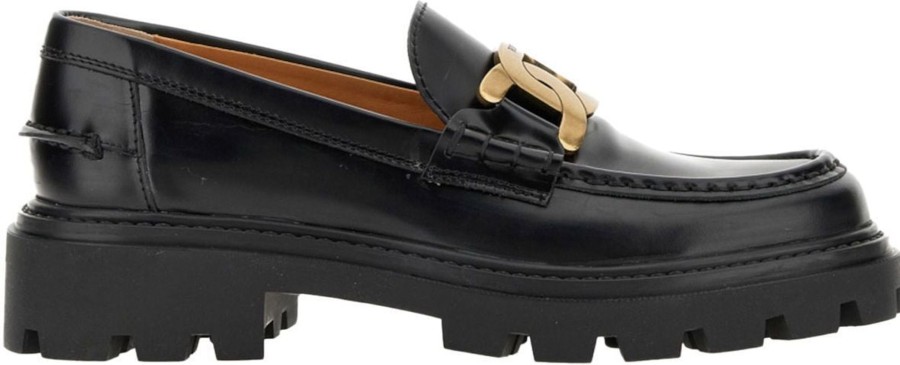 Dames Tod's | Tod'S Flat Shoes Black Zwart