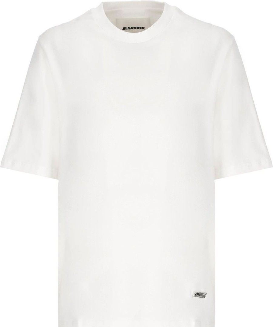 Dames Jil Sander | Jil Sander T-Shirts And Polos White Neutraal