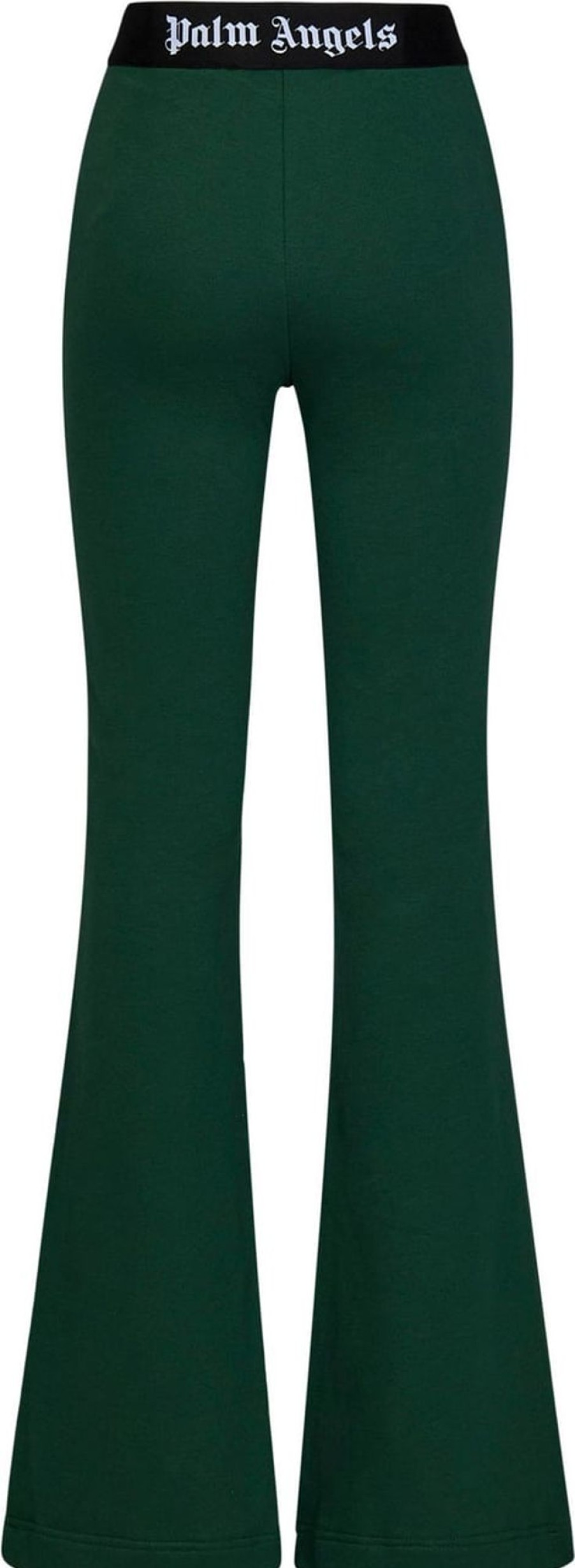 Dames Palm Angels | Palm Angels Palm Angels Trousers Green Groen