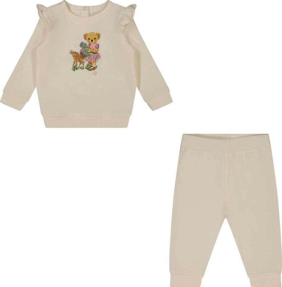 Kids Ralph Lauren Sets | Ralph Lauren Ralph Lauren Meisjes Boxpakje Off White Wit