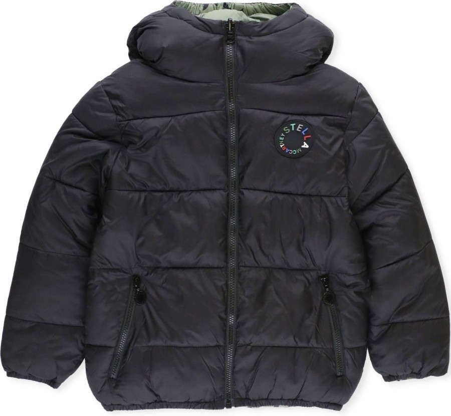 Kids Stella McCartney Jassen | Stella Mccartney Coats Black Zwart