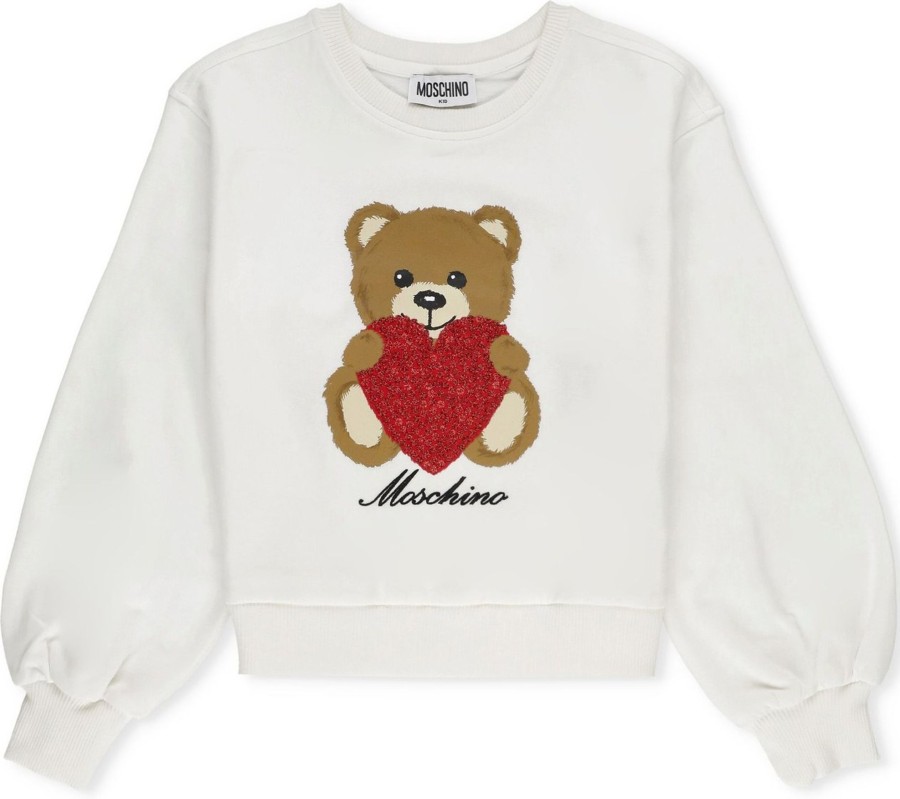 Kids Moschino Truien | Moschino Sweaters White Neutraal