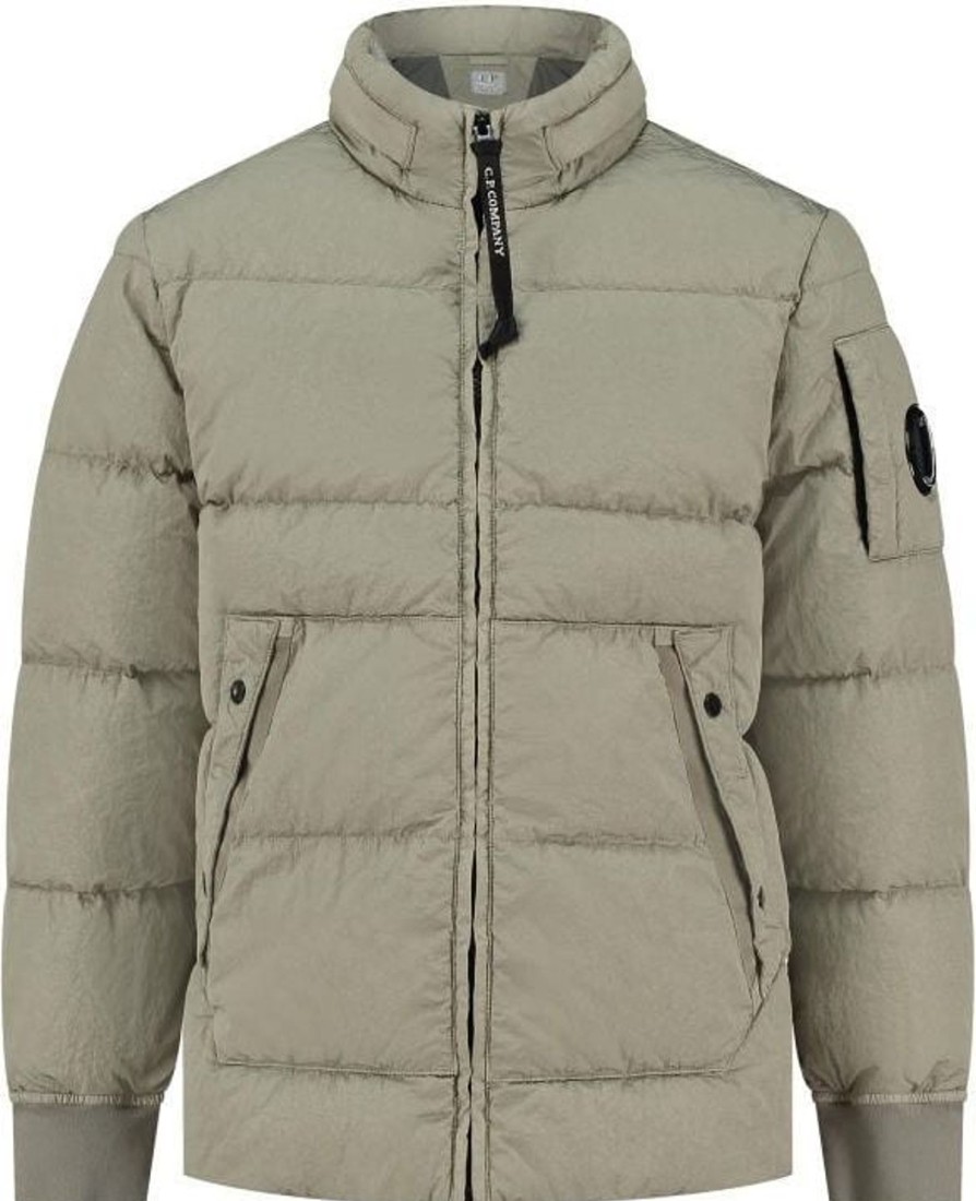 Kids CP Company Jassen | Cp Company Outerwear - Short Jacket Zilver