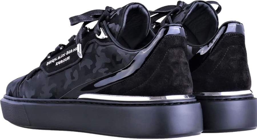 Heren Benjamin Berner | Benjamin Berner Raphael Reflective Camouflage Sneaker Zwart