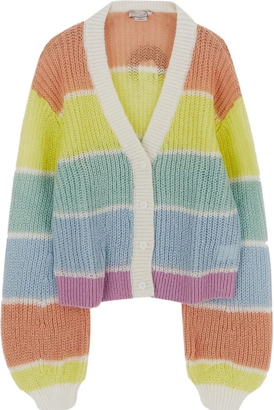 Kids Stella McCartney Truien | Stella Mccartney Striped Cardigan Divers