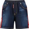 Kids Dsquared2 Shorts | Dsquared2 Dsquared2 Kinder Jongens Shorts Jeans Blauw