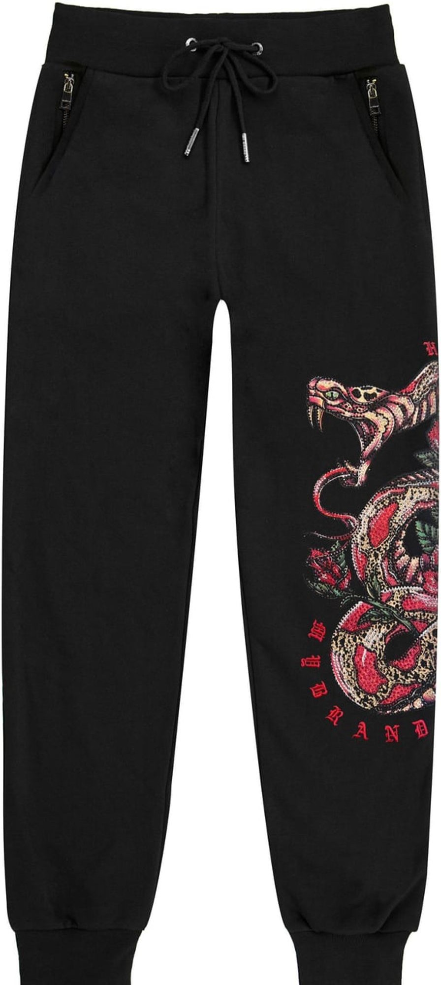 Kids My Brand Broeken | My Brand Snake Rose Joggingpant Zwart