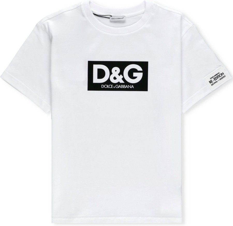 Kids Dolce & Gabbana T-Shirts | Dolce & Gabbana T-Shirts And Polos White Neutraal