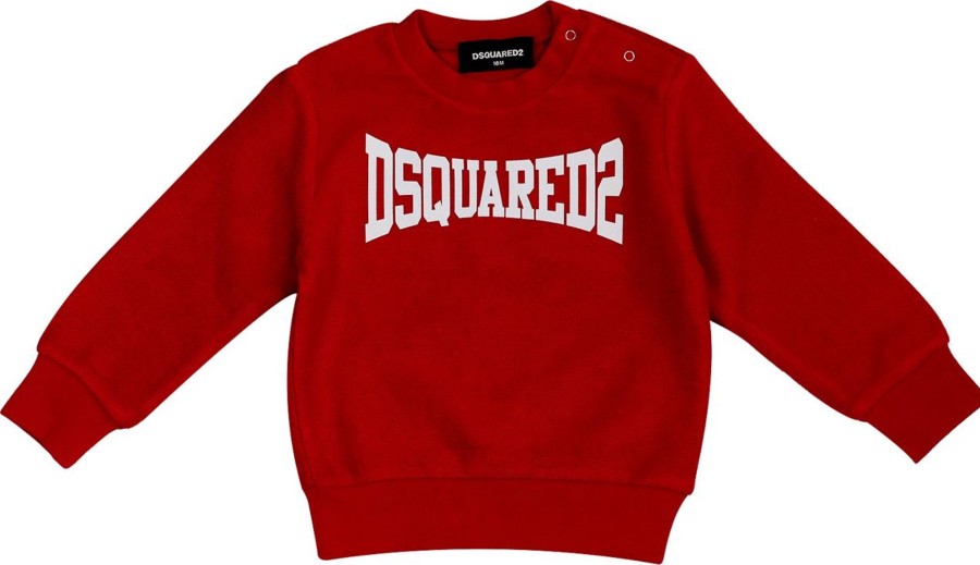 Kids Dsquared2 Truien | Dsquared2 Dsquared Sweater Boxeur Newborn Rood