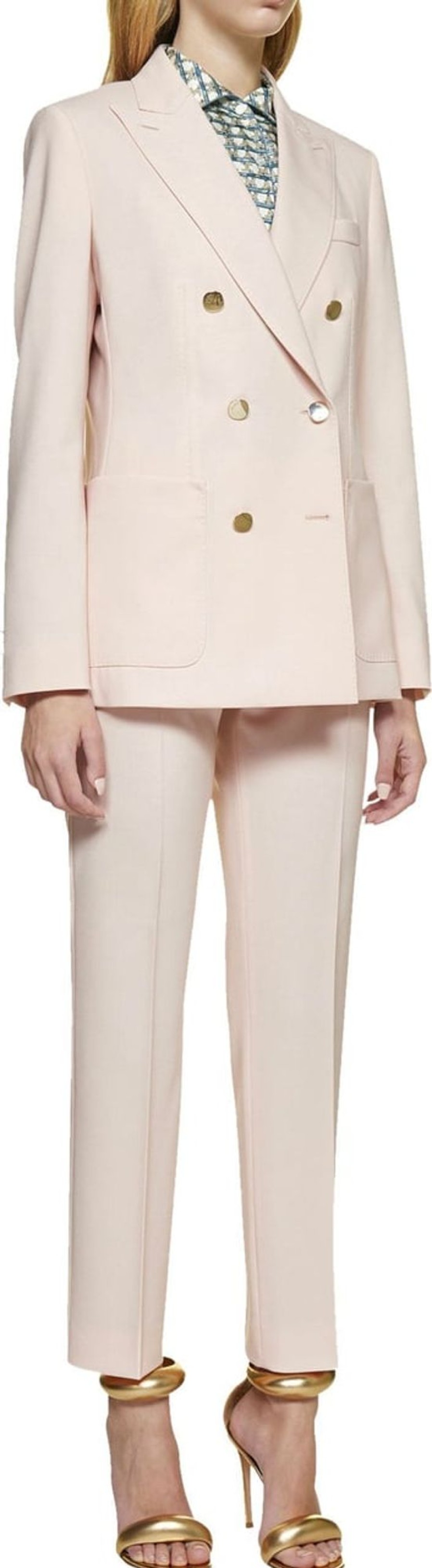 Dames Max Mara | Max Mara Max Mara Gin Wool Blazer Roze