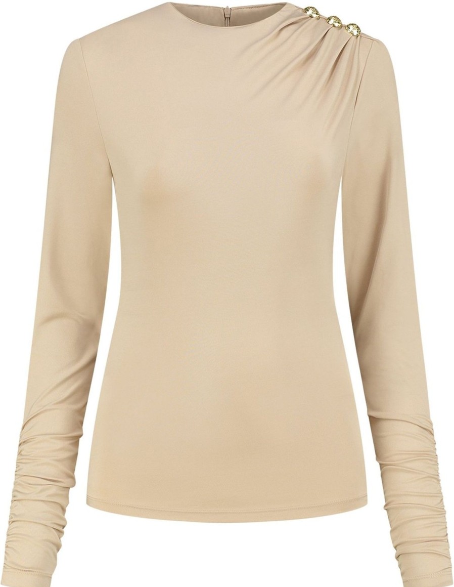 Dames Nikkie | Nikkie Drape Shoulder Top Wit