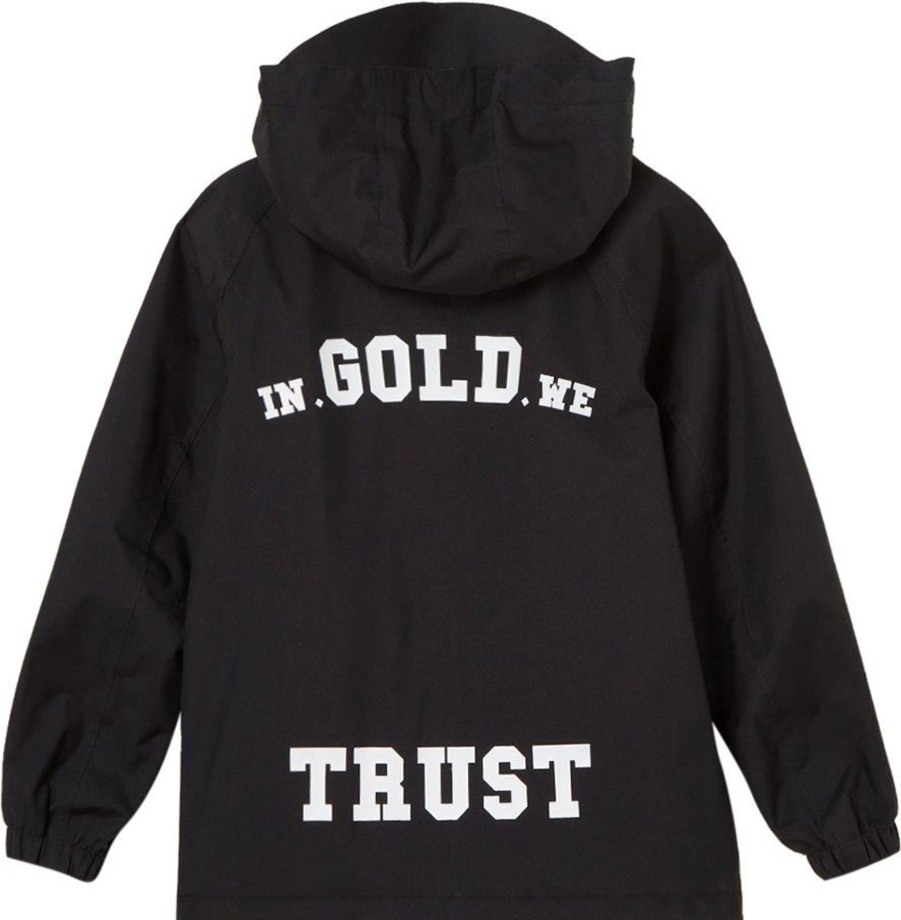 Kids In Gold We Trust Jassen | In Gold We Trust Kids The Umbrella Jacket Zwart Zwart