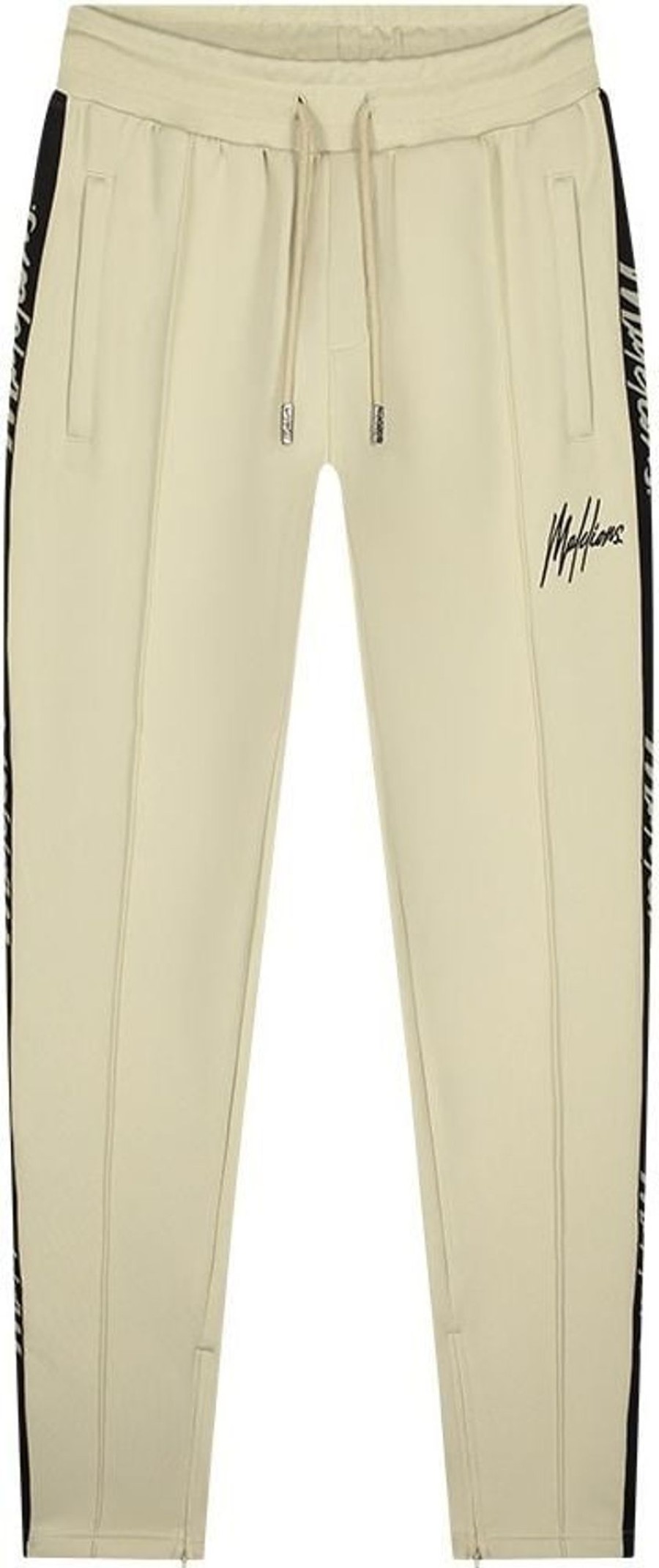 Heren Malelions | Malelions Core Trackpants - Beige/Black Beige