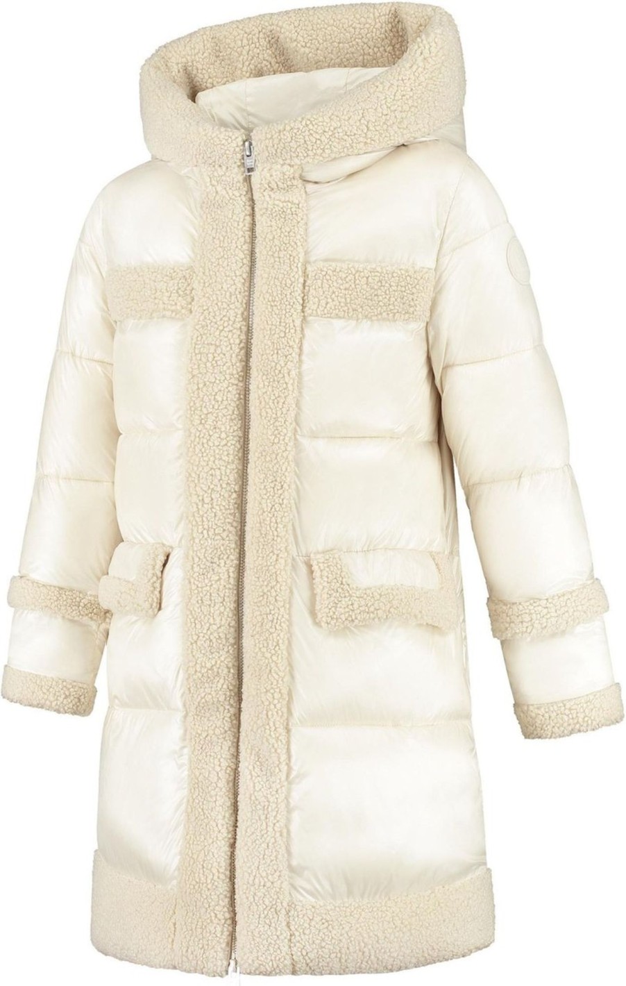 Kids Woolrich Jassen | Woolrich Curly Glossy Parka Beige