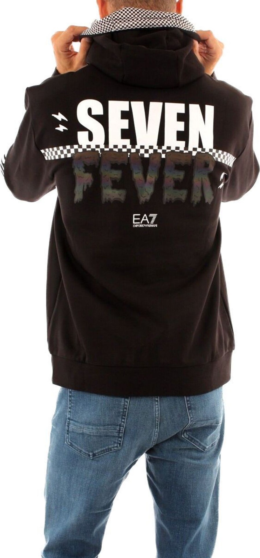 Heren EA7 | Ea7 Jersey Sweatshirt Zwart