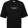 Dames OFF-WHITE | Off-White No Offence Basic Tee Zwart