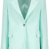 Dames Pinko | Pinko Pinko Blazer Lichtblauw Polyester Maat 44 It Blazers Lichtblauw Blauw