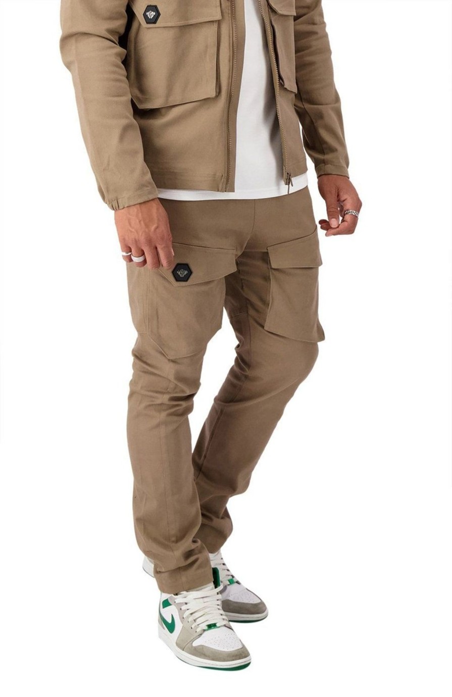 Heren Black Bananas | Black Bananas Hex Cargo Pants Beige