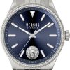 Heren Versace | Versace Vsphi4021 Colonne Horloge Blauw