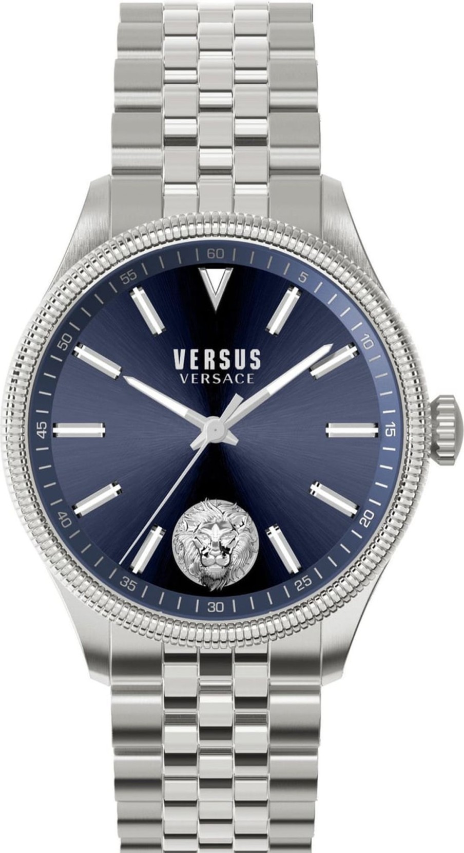 Heren Versace | Versace Vsphi4021 Colonne Horloge Blauw