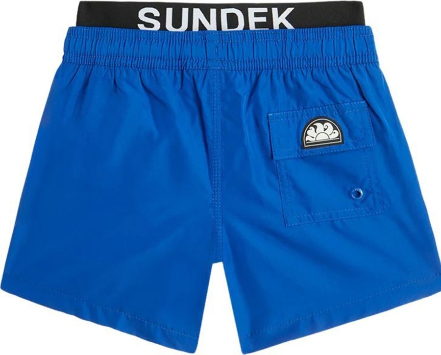 Kids Sundek Badkleding | Sundek Zwembroek Jongens Blauw Blauw