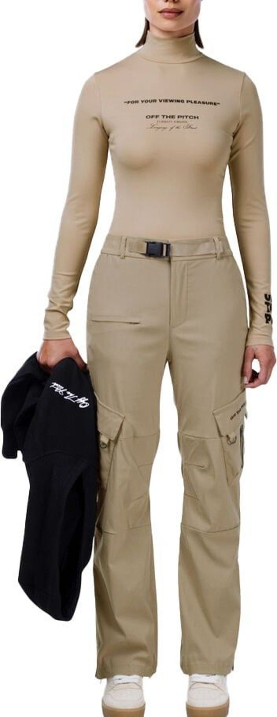 Dames OFF THE PITCH | Off The Pitch Cargo Broek Dames Beige Beige