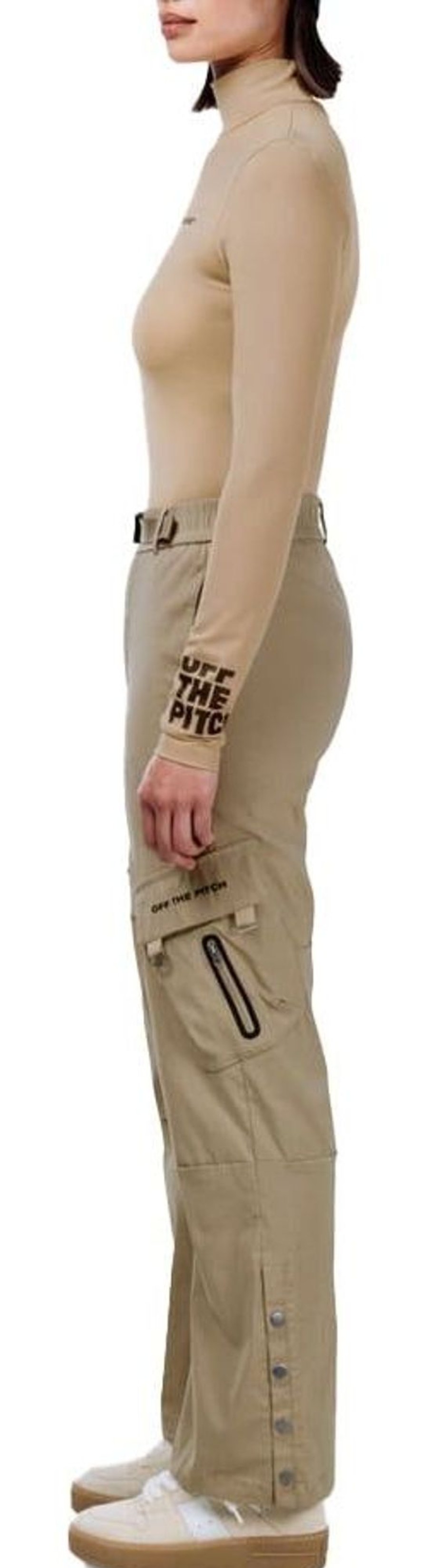 Dames OFF THE PITCH | Off The Pitch Cargo Broek Dames Beige Beige