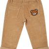 Kids Moschino Broeken | Moschino Moschino Pantalone Velluto Newborn Bruin