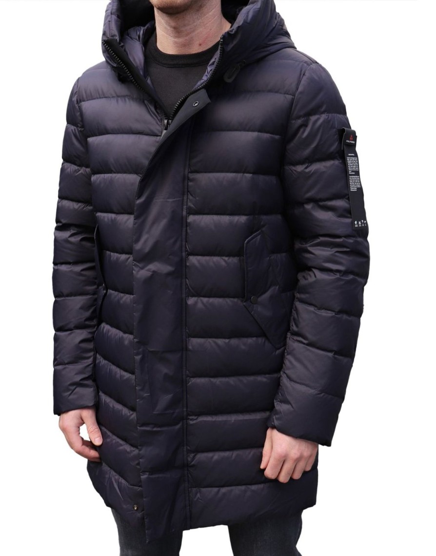 Heren Peuterey | Peuterey Kasa Knc Trap 02 - Superlichte 20-Denier Nylon Parka Blauw