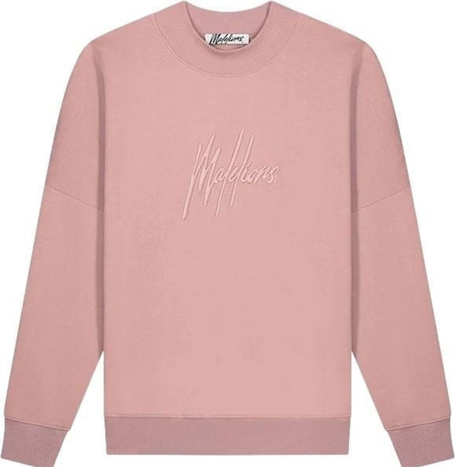 Dames Malelions | Malelions Essentials Brand Sweater - Mauve Roze