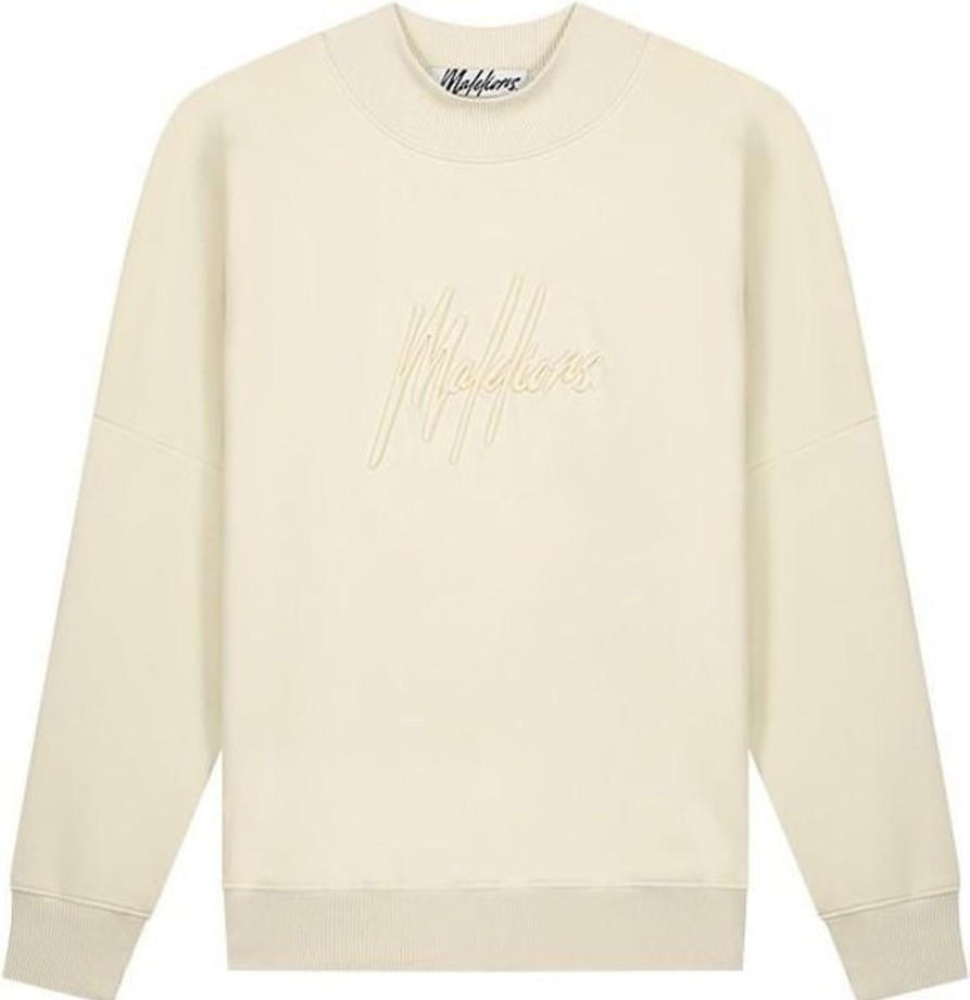 Dames Malelions | Malelions Essentials Brand Sweater - Beige Beige