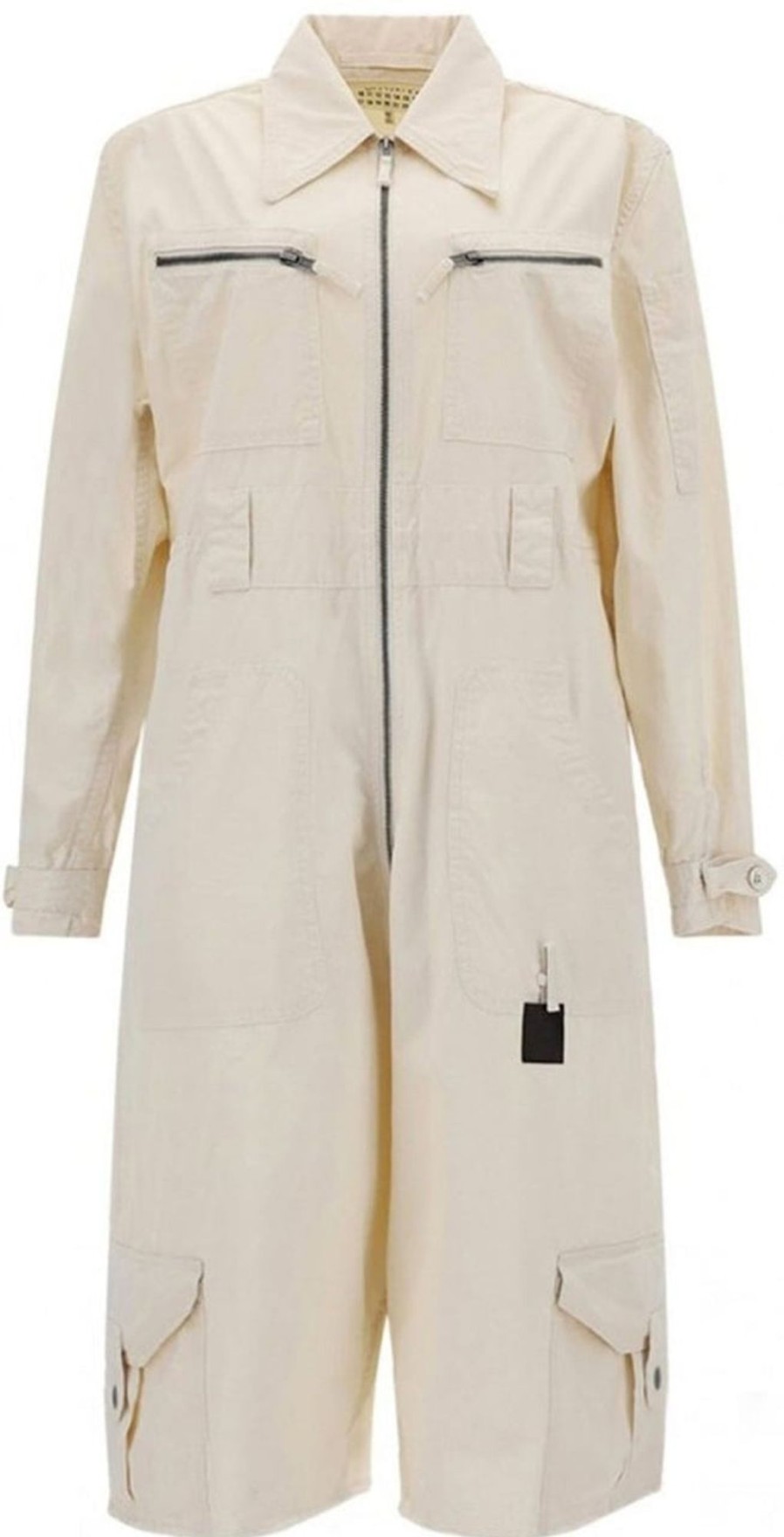 Dames Maison Margiela | Maison Margiela Maison Margiela Cotton Jumpsuit Wit