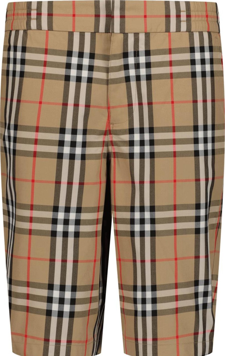 Kids Burberry Shorts | Burberry Burberry Kinder Jongens Shorts Beige Beige