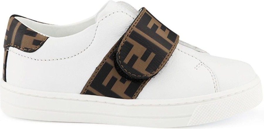 Kids Fendi Schoenen | Fendi Fendi Kids Sneakers White Wit