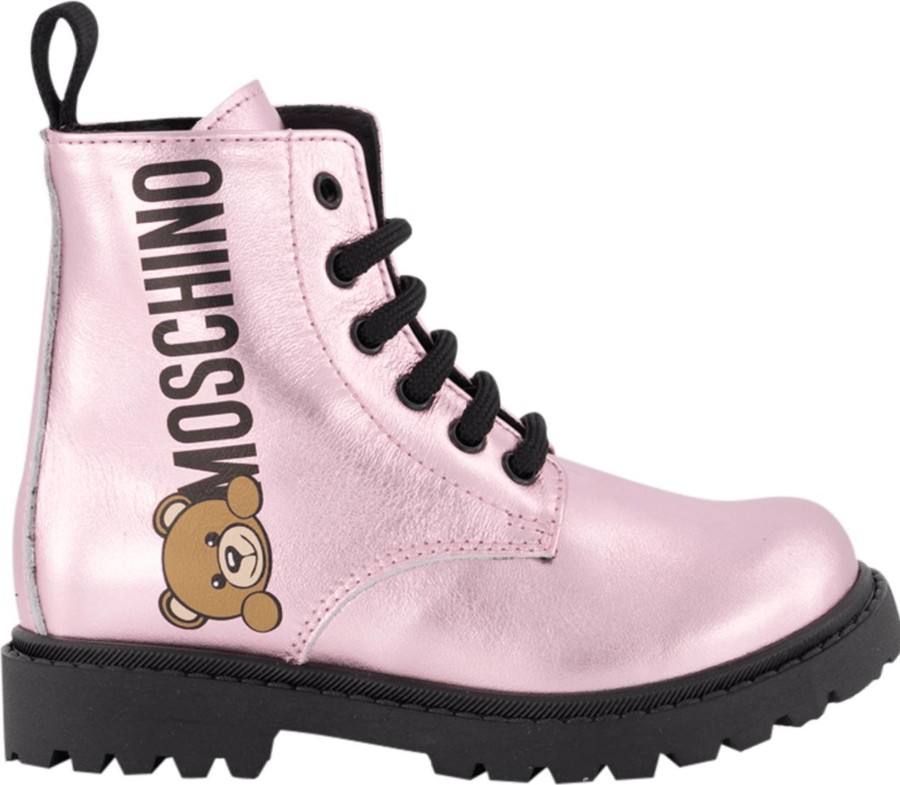 Kids Moschino Laarzen | Moschino Moschino Kinder Meisjes Laarzen Licht Roze Roze