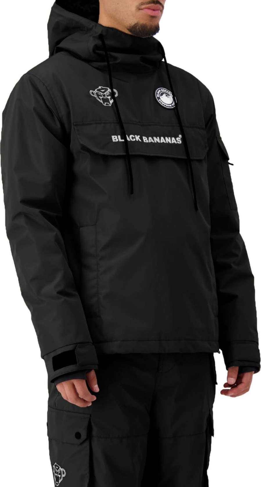 Heren Black Bananas | Black Bananas Everest Jacket Zwart