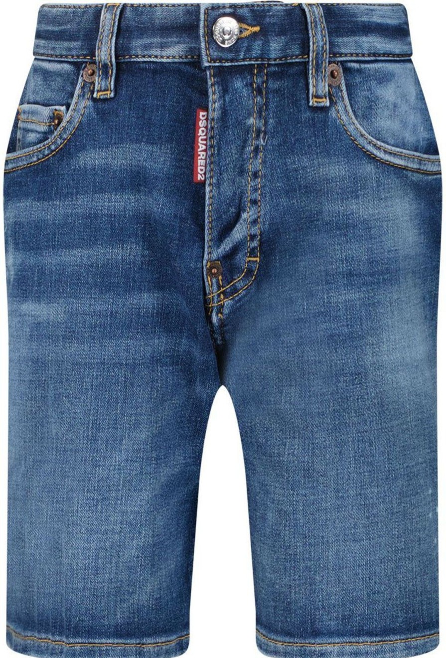 Kids Dsquared2 Shorts | Dsquared2 Denim Shorts Blauw