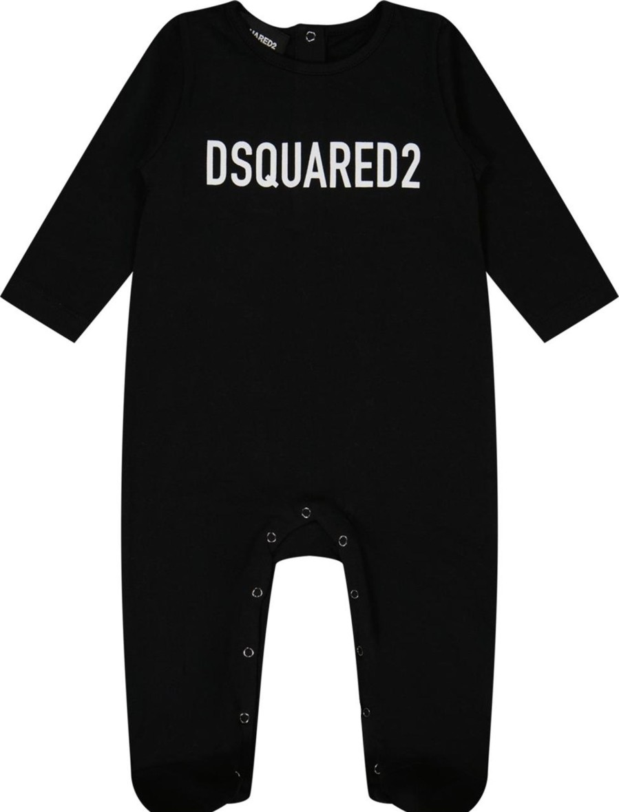 Kids Dsquared2 Sets | Dsquared2 Dsquared2 Unisex Boxpakje Zwart Zwart