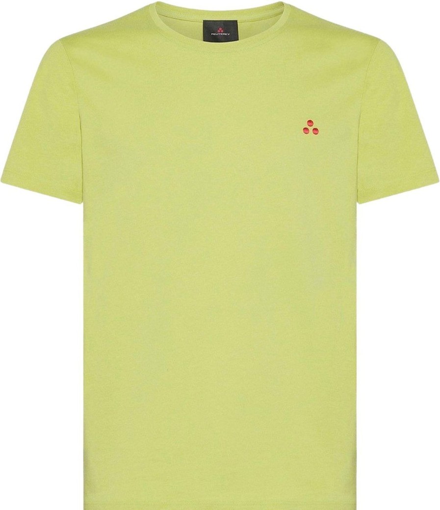 Heren Peuterey | Peuterey Peuterey Shirt Groen Katoen Maat M Manderly Pim T-Shirts Groen Groen